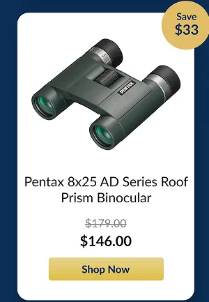Pentax 8x25 AD Series Roof Prism Binocular