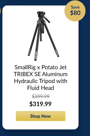 SmallRig x Potato Jet TRIBEX SE Aluminum Hydraulic Tripod with Fluid Head