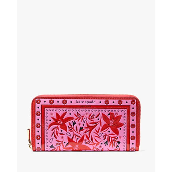 Morgan Bandana Zip-Around Continental Wallet