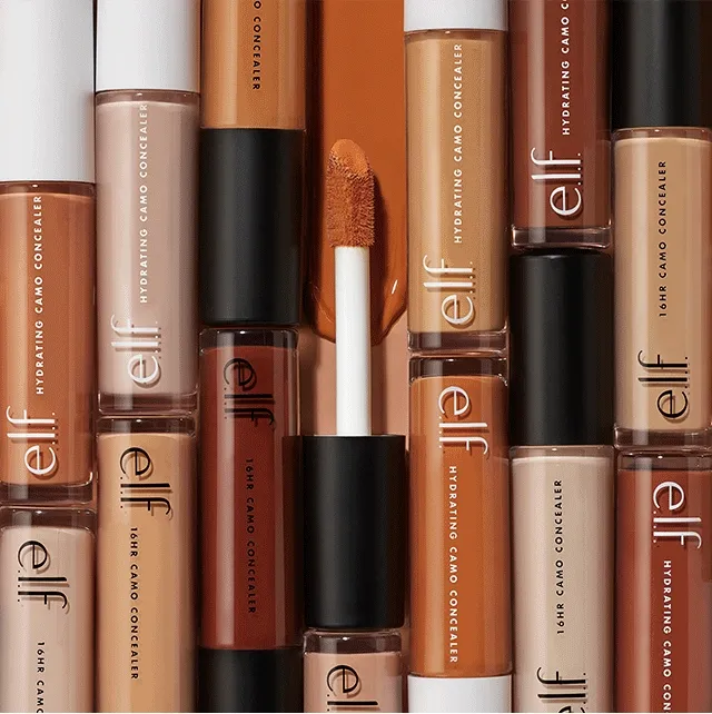 Hydrating camo concealer, 16 hour camo concealer, and putty color correcting eye brightener