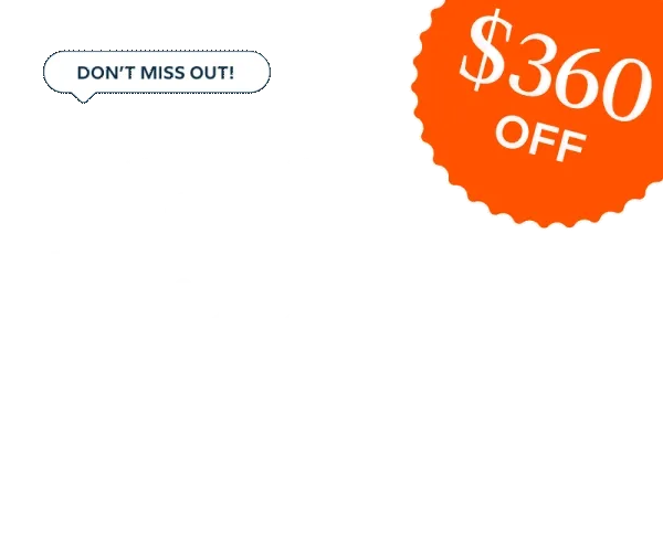 Get $360 off Lifetime!