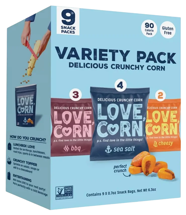 Image of Love Corn Variety Corn Snacks (9 CT)
