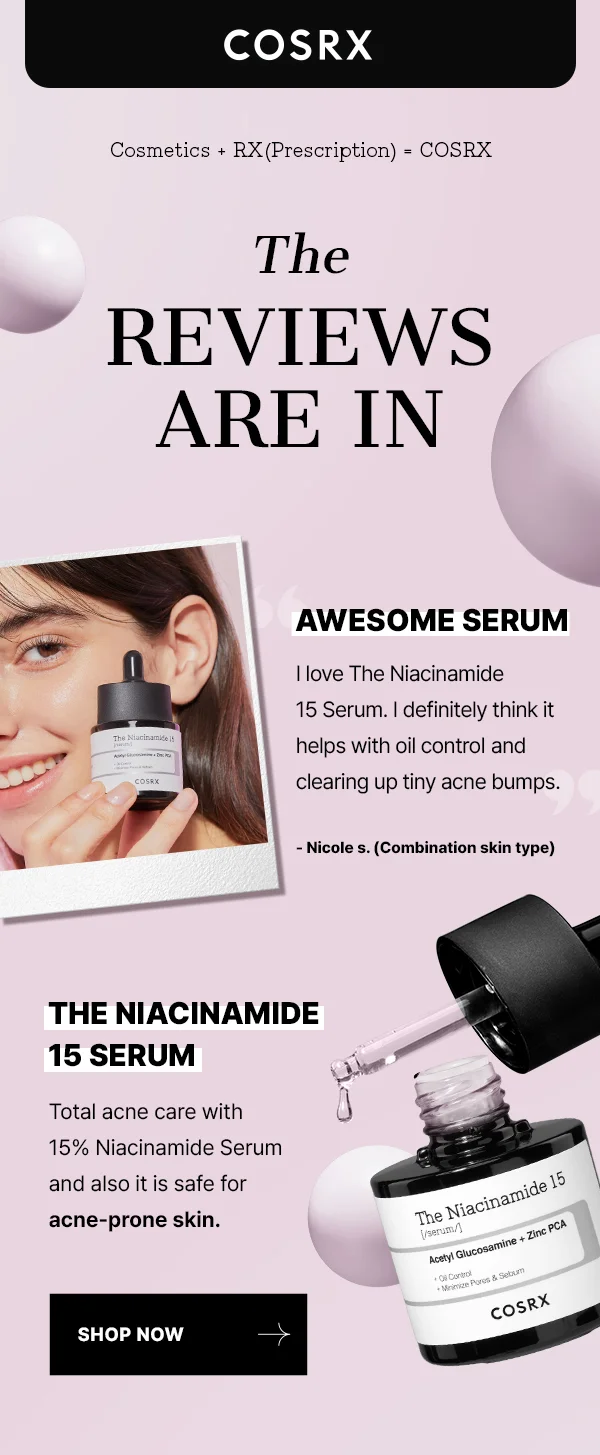 Niacinamide serum review img