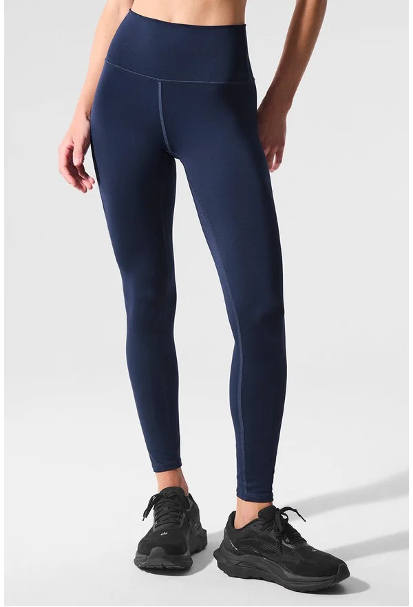 7/8 High-Waist Airlift Legging - Navy - Navy / XS / 7/8 24.5"
