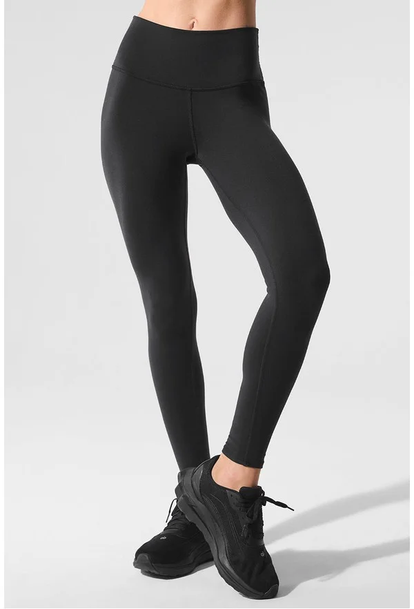 7/8 High-Waist Airbrush Legging - Black - Black / XS / 7/8 24.5"