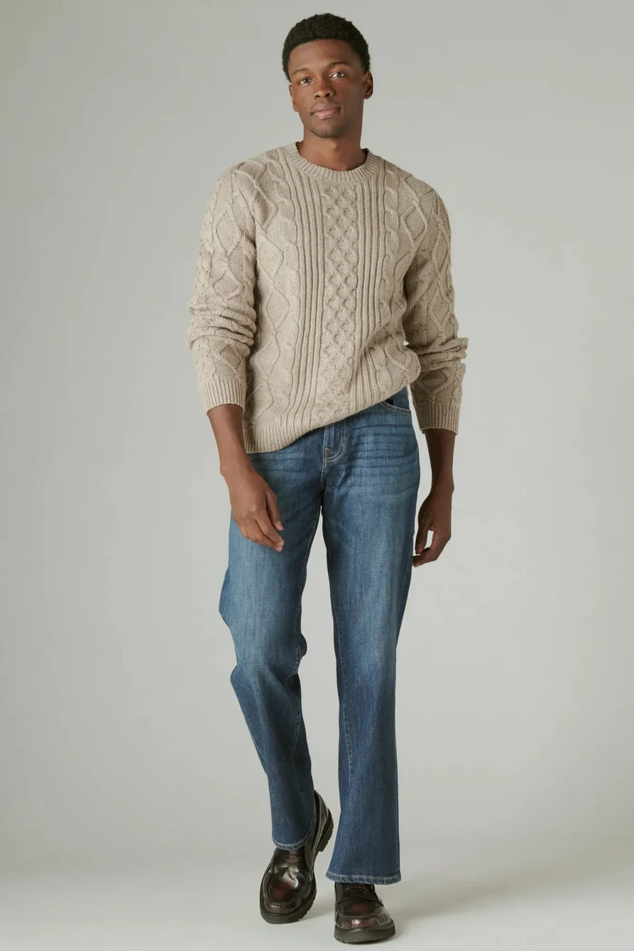 Image of Lucky Brand 181 Relaxed Straight - Men's Pants Denim Straight Leg Jeans in Wade