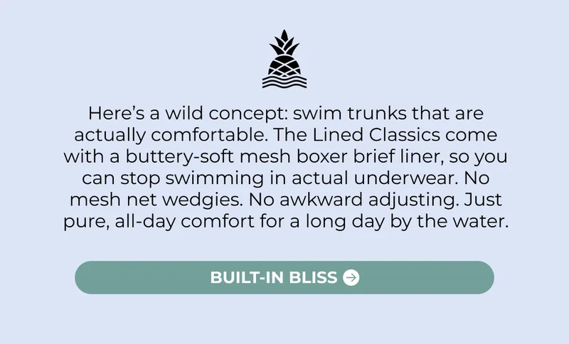 THE LINED CLASSIC SWIM TRUNK