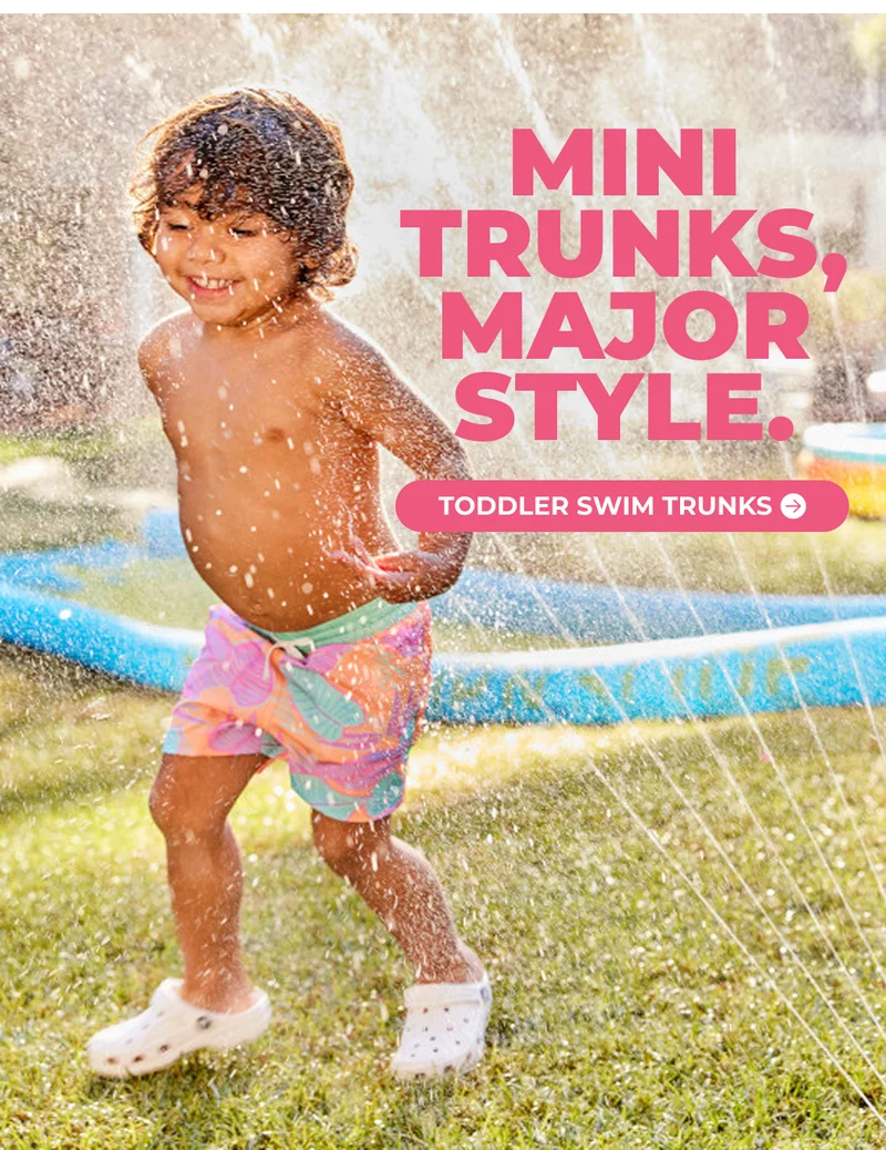 MINI TRUNKS, MAJOR STYLE. Shop Toddler Swim Trunks