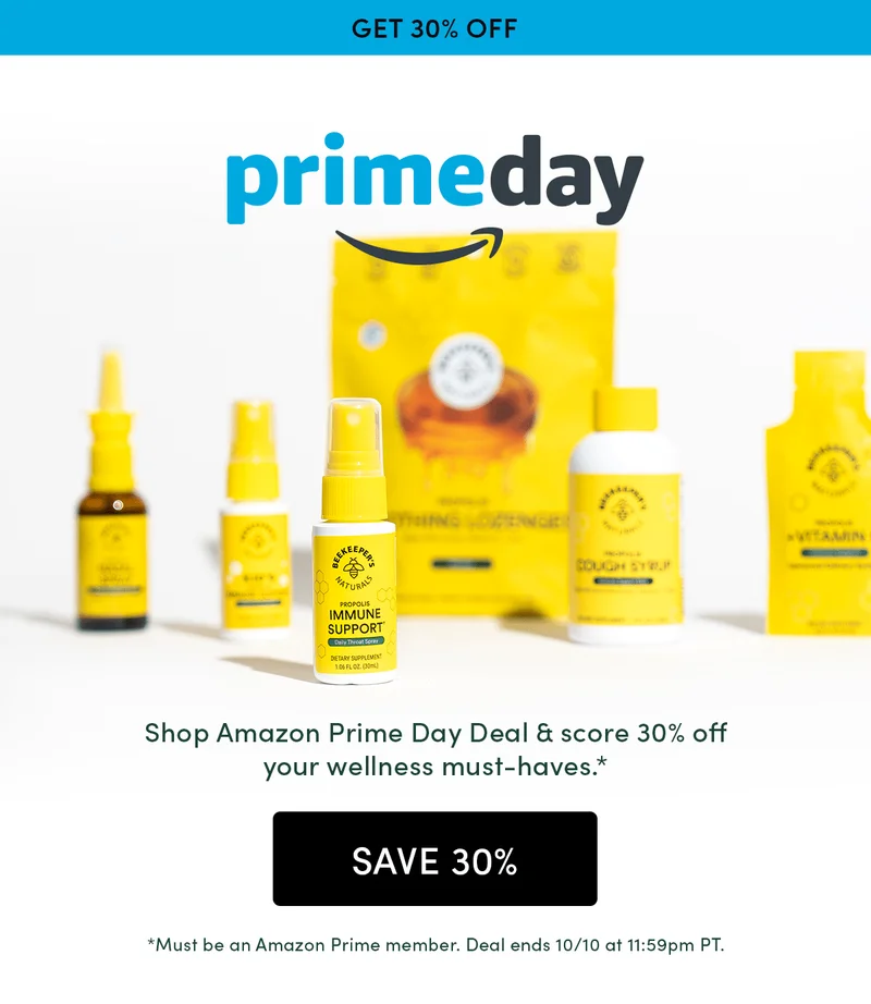 Get 30% Off    Amazon Prime Day        Shop Amazon Prime Day Deal & score 30% off your wellness must-haves.*