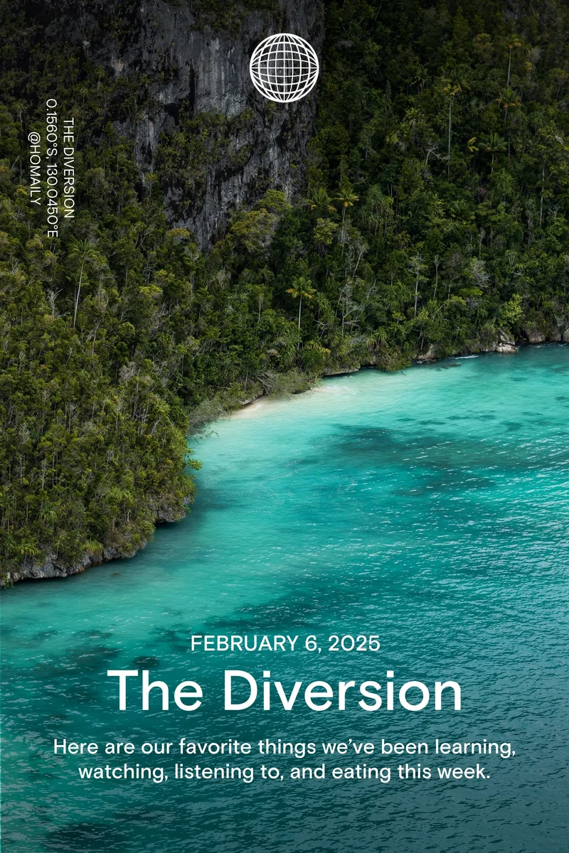 Western Rise: February 6, 2025 - The Diversion - Here are our favorite things we’ve been learning, watching, listening to, and eating this week.Western Rise: July 11, 2024 - The Diversion - Here are our favorite things we’ve been learning, watching, listening to, and eating this week