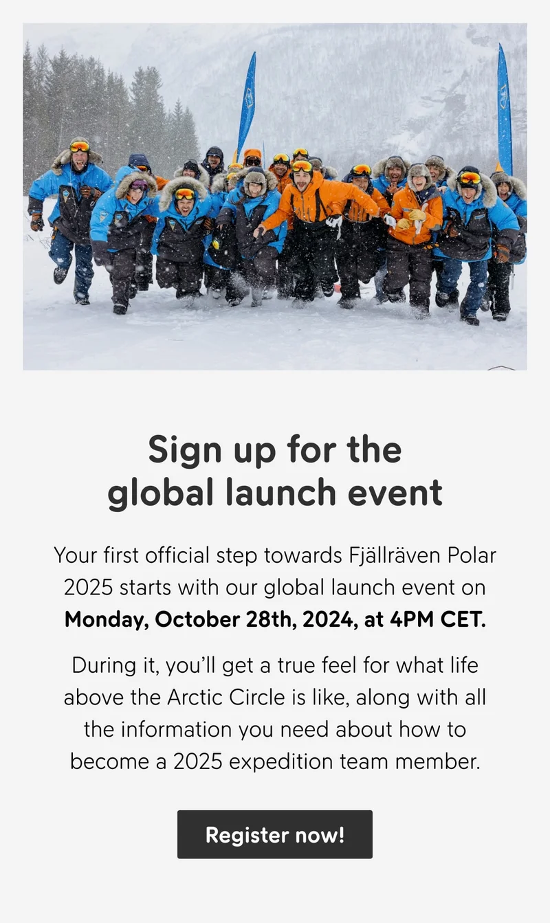 Fjällräven Polar Global Launch Event 2025