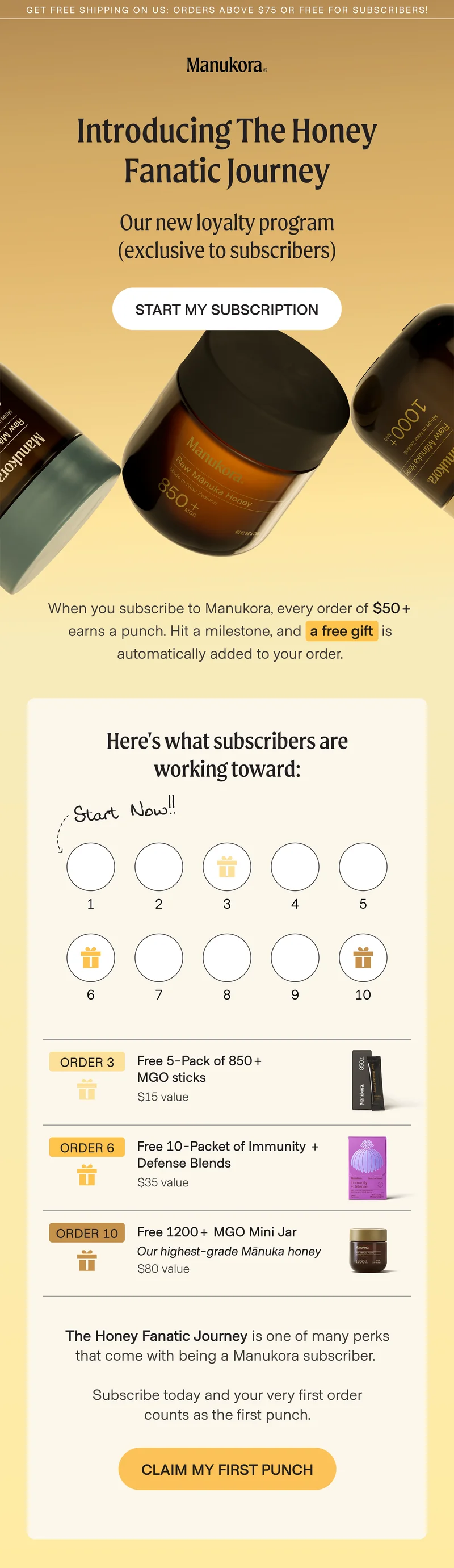 Start my subscription