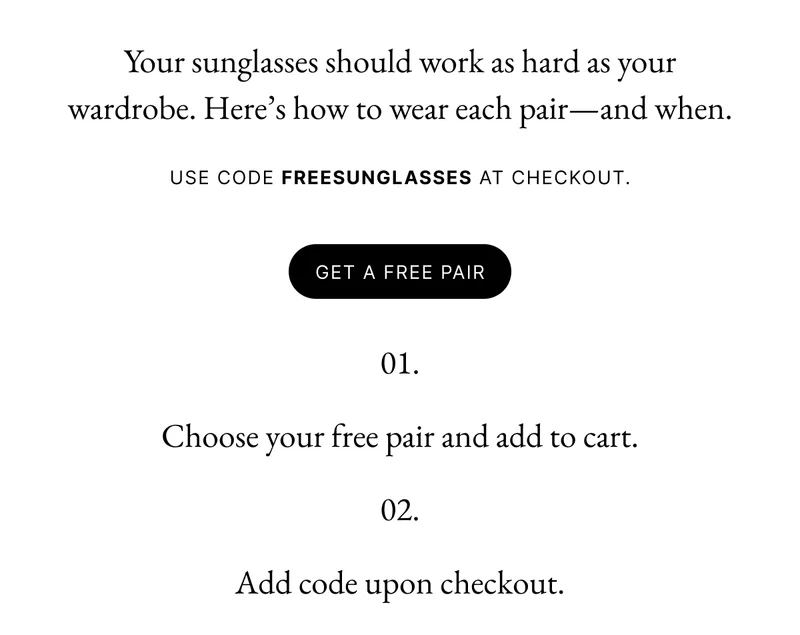 GET A FREE PAIR