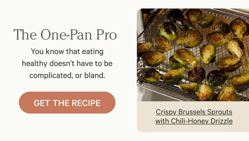 Crispy Brussels Sprouts with Chili-Honey Drizzle | The One-Pan Pro | Get the Recipe