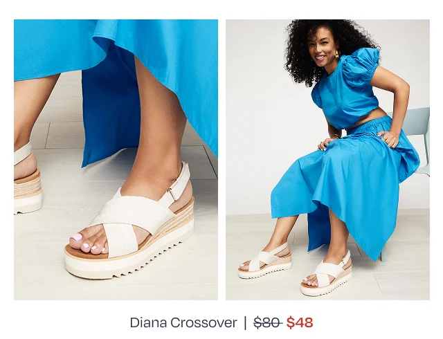 Diana Crossover Wedge Sandal - Image