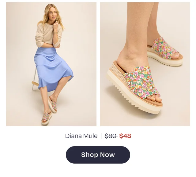 Diana Mule Wedge Sandal - Image