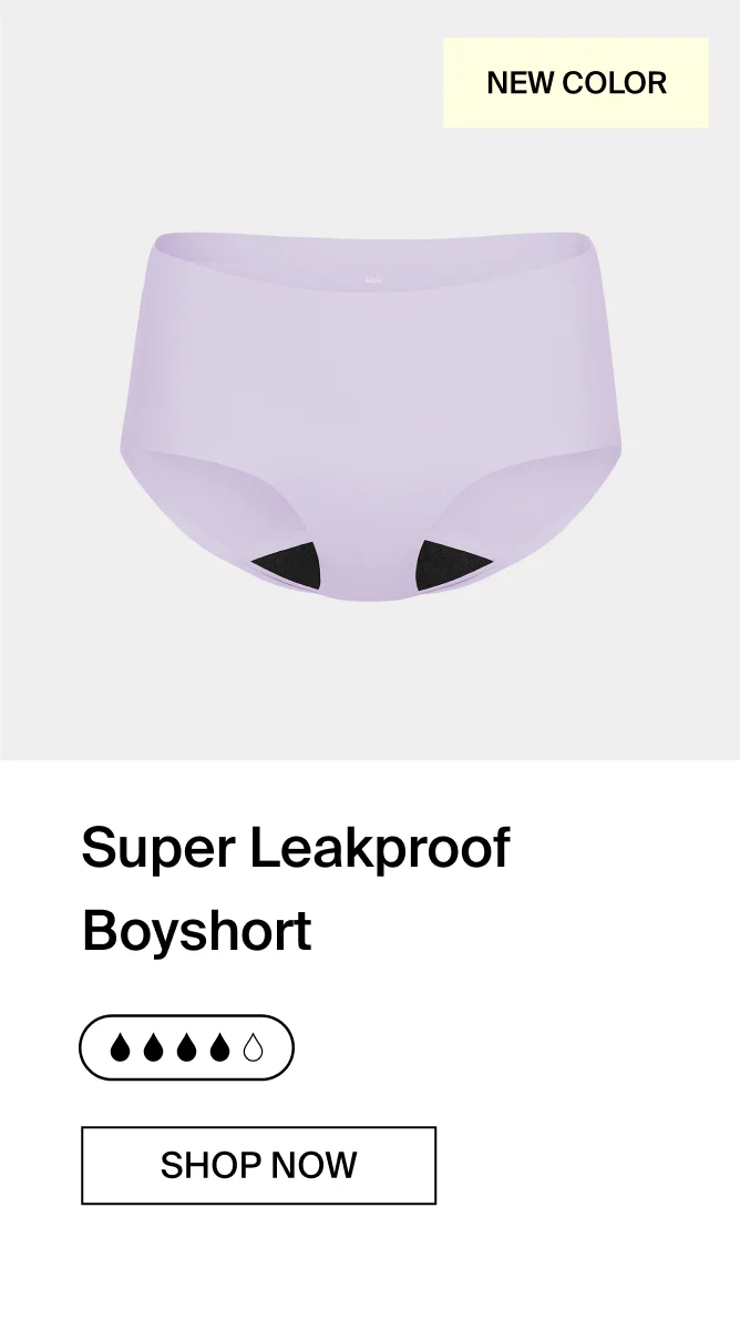 Super Leakproof Boyshort. SHOP NOW.