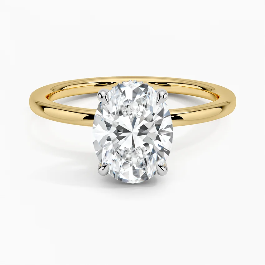 Adorned Mixed Metal Diamond Ring