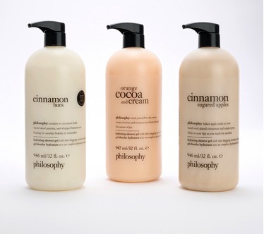 philosophy supersize cozy & sweet shower gel 32oz trio