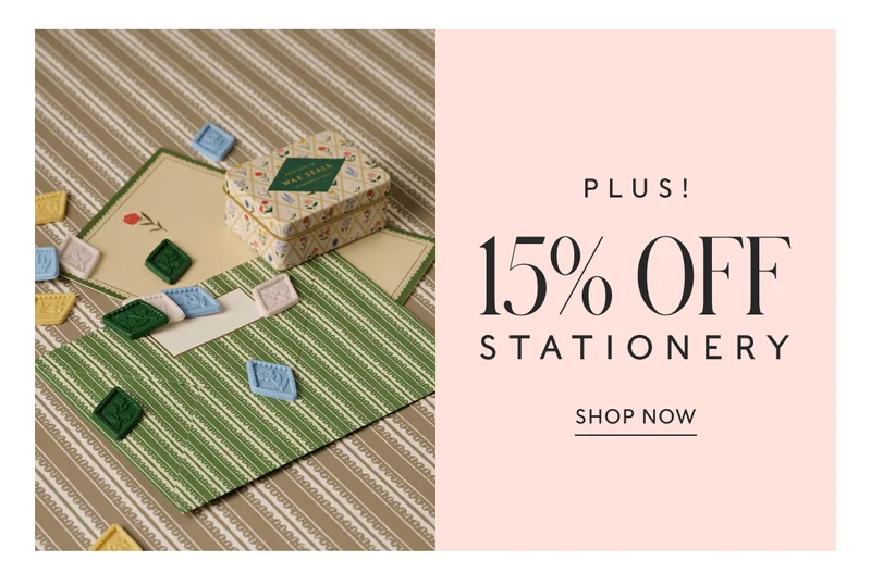 PLUS! 15% OFF STATIONERY | SHOP NOW