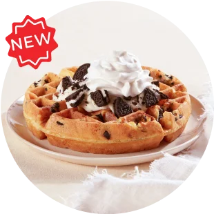 New OREO® Cookie Crumble Waffle