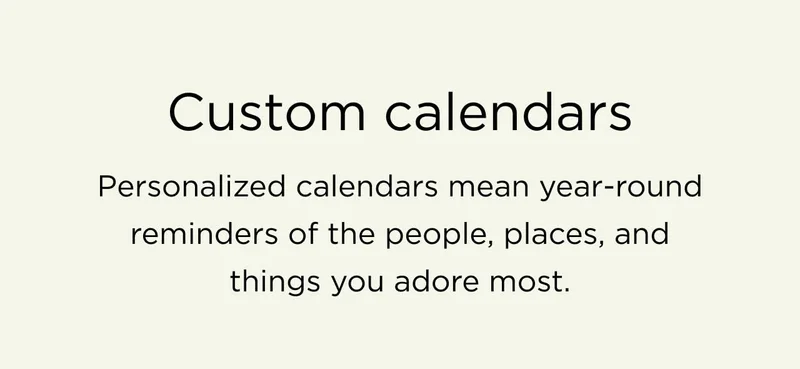 Custom Calendars