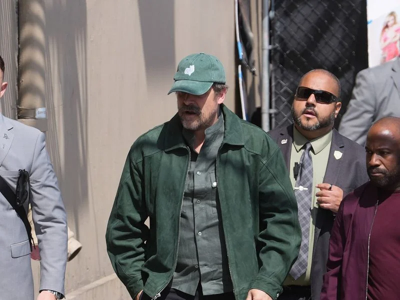 David Harbour wearing New Balance sneakers in Los Angeles.