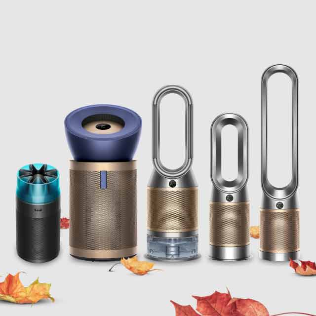 Range of Dyson air purifiers.