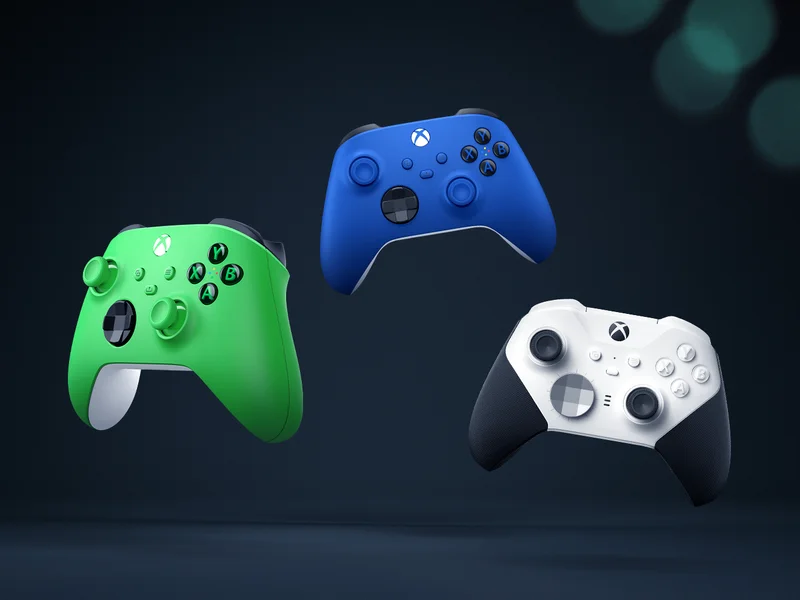 Xbox controllers.