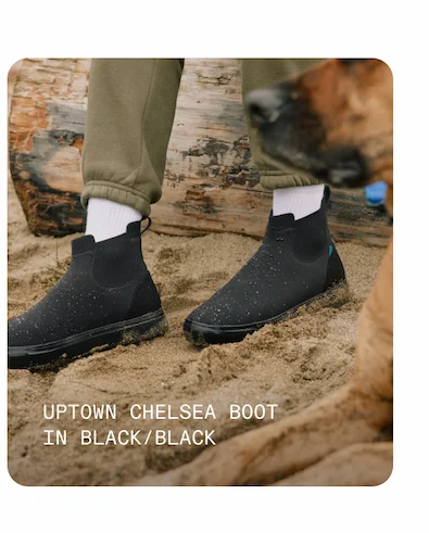 Uptown Chelsea Boot in Black/Black