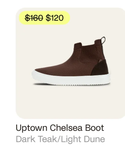 Uptown Chelsea Boot In Dark Teak/Light Dune