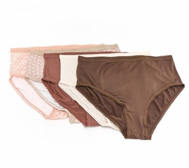 MUK LUKS Cloud Knit Comfort Panty Set of 5
