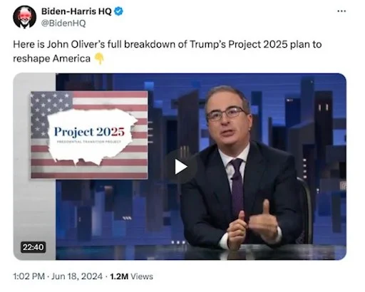 Tweet from Biden-Harris HQ: