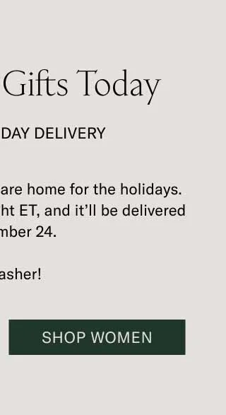 Order Your Gifts Today For Pre-Holiday Delivery. Make sure your Koio gifts are home for the holidays. Place your order by midnight ET, and it’ll be delivered by December 24. On, Dasher! Shop Women