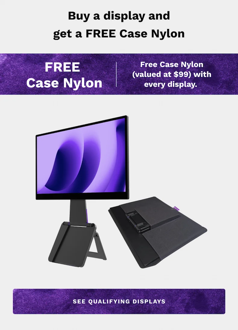 Buy a display and get a FREE Case Nylon