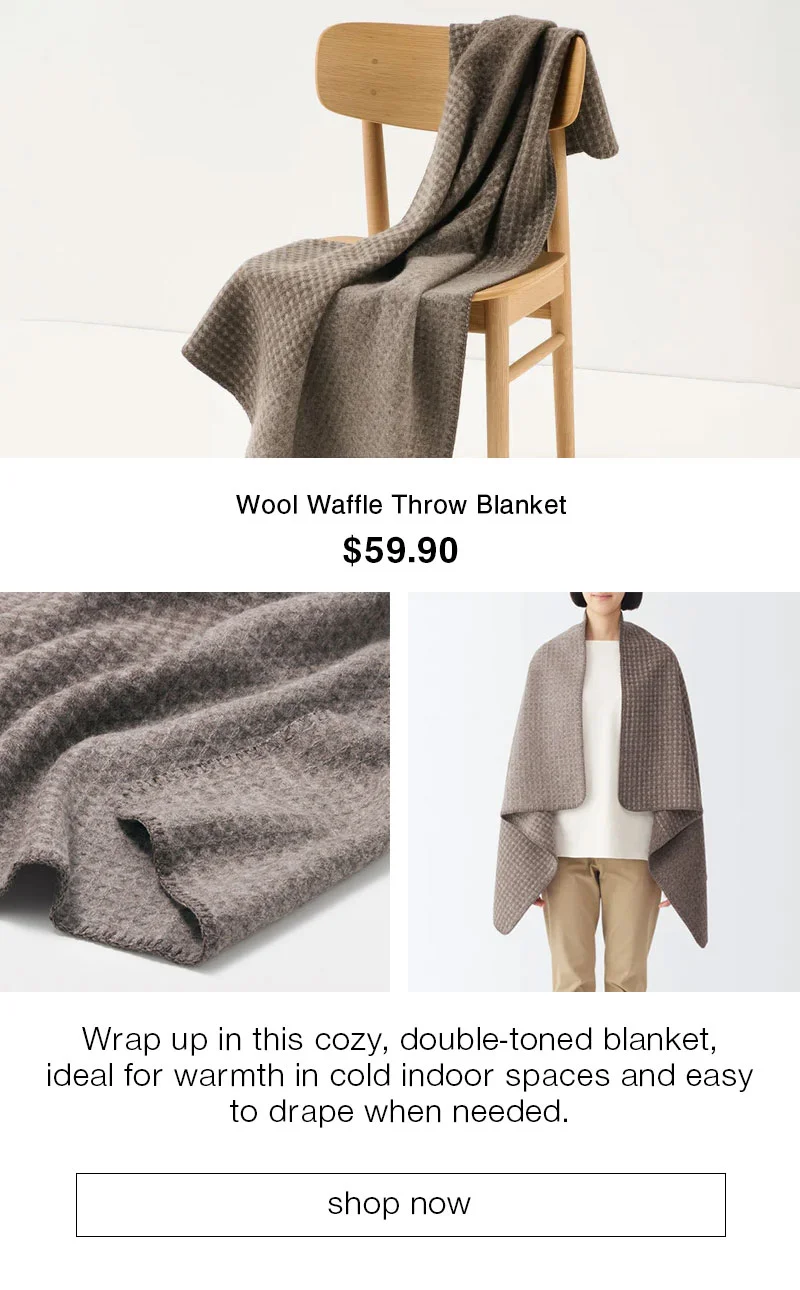 Shop Wool Waffle Throw Blanket