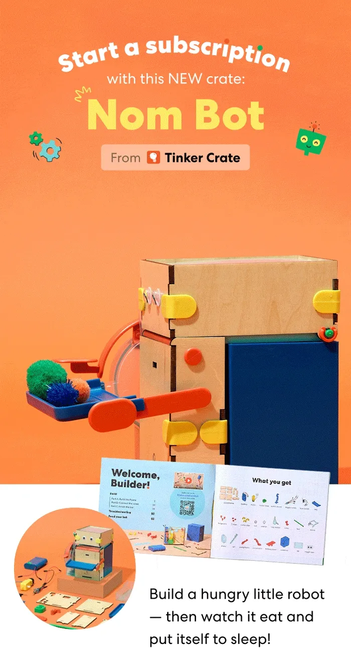 Start a subscription with this NEW crate: Nom Bot