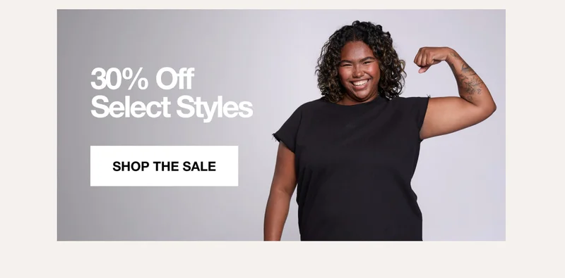 30% Off Select Styles