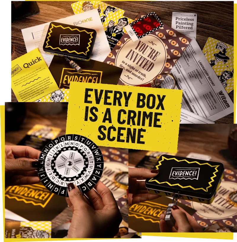 EVERY BOX IS A CRIME SCENE