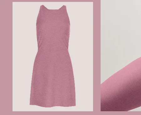 Spacedye Refocus Dress in Ballet Pink Heather