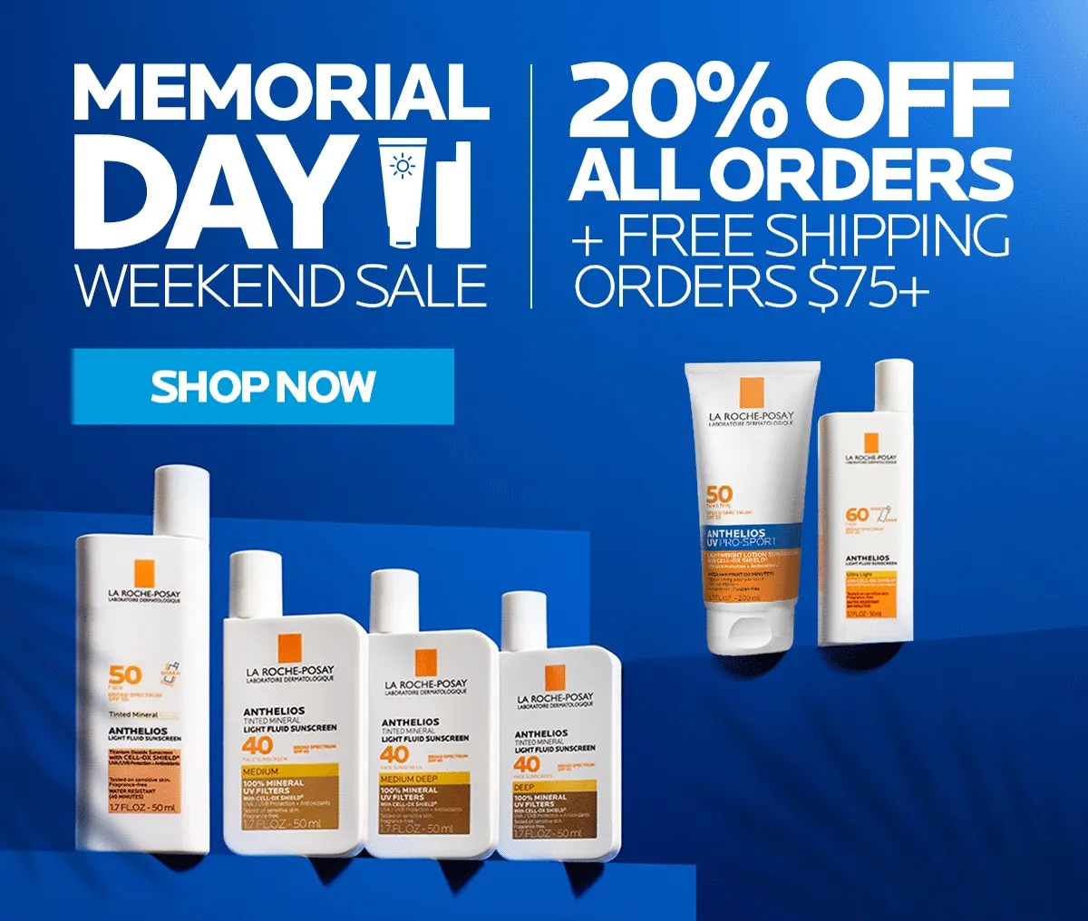 Enjoy 20% Off all orders + Free Shipping with orders $75+