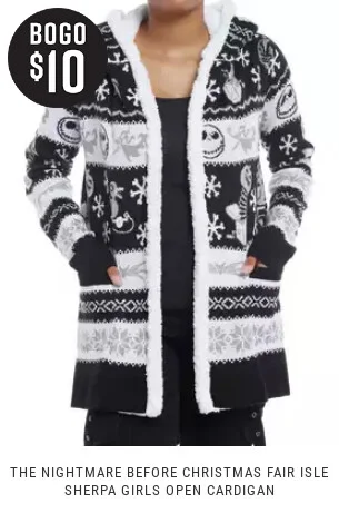 Shop outerwear, buy one, get one $10