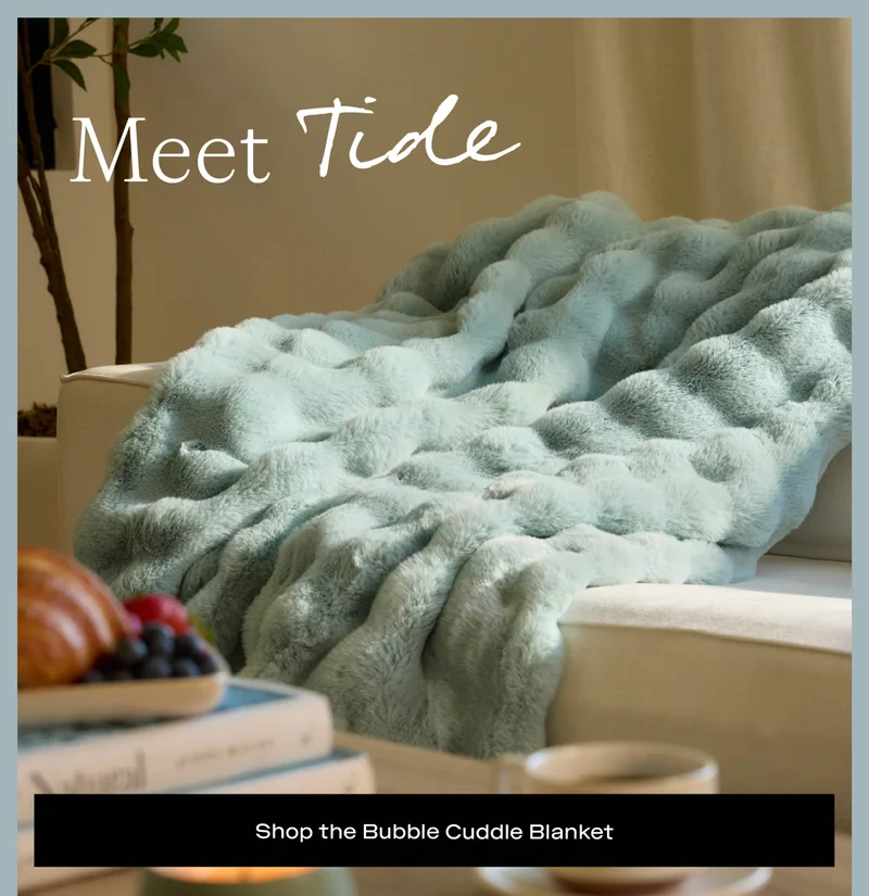 Shop The Bubble Cuddle Blanket in Tide