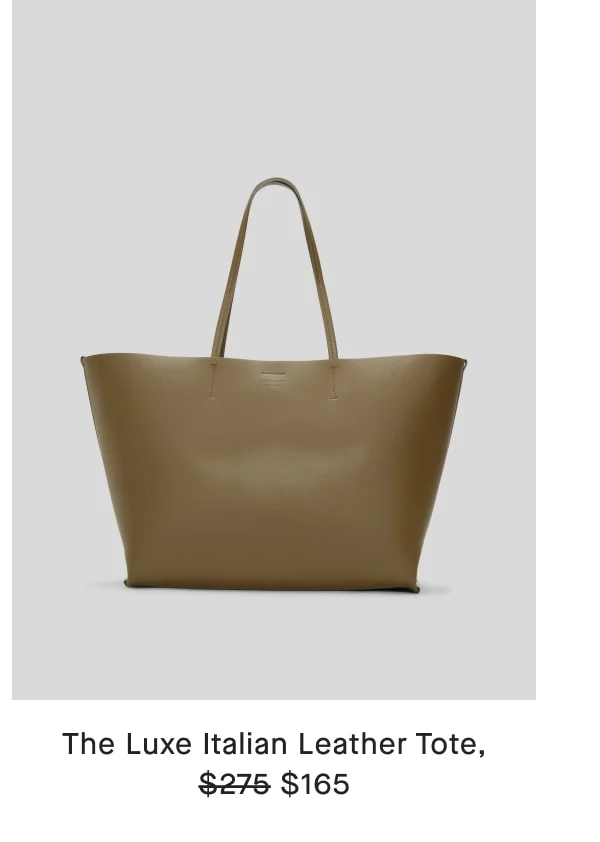 The Luxe Italian Leather Tote