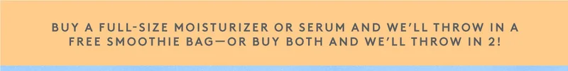 Smoothie Bag Promo Skinny Banner