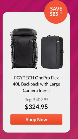 PGYTECH OnePro Flex 40L Backpack with Large Camera Insert
