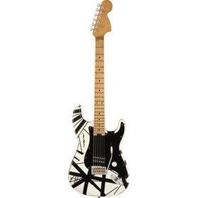 Striped Series '78 Eruption Electric Guitar, White with Black Stripes Relic
