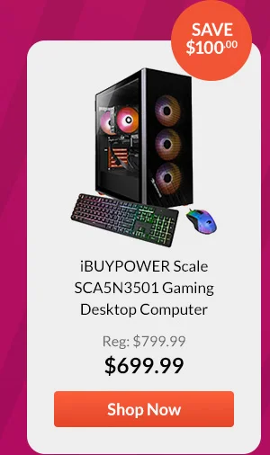 iBUYPOWER Scale SCA5N3501 Gaming Desktop Computer
