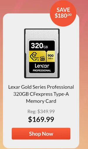 Lexar Gold Series Professional 320GB CFexpress Type-A Memory Card