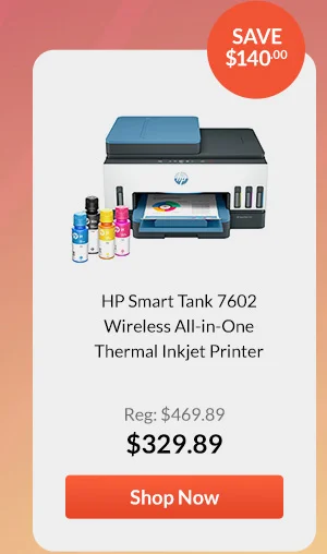 HP Smart Tank 7602 Wireless All-in-One Thermal Inkjet Printer